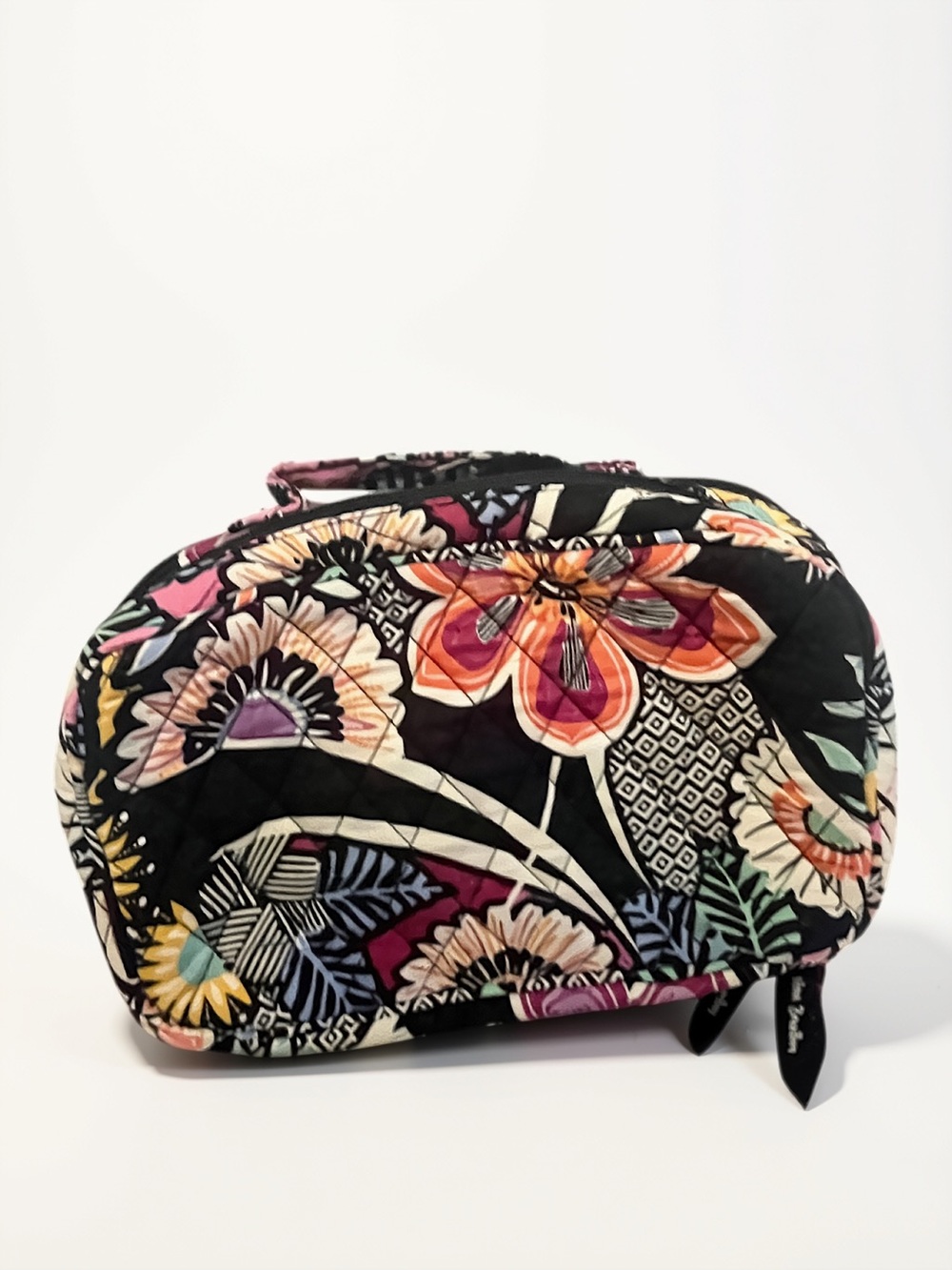 Vera Bradley Blush & Brush Double Zip Cosmetics Case